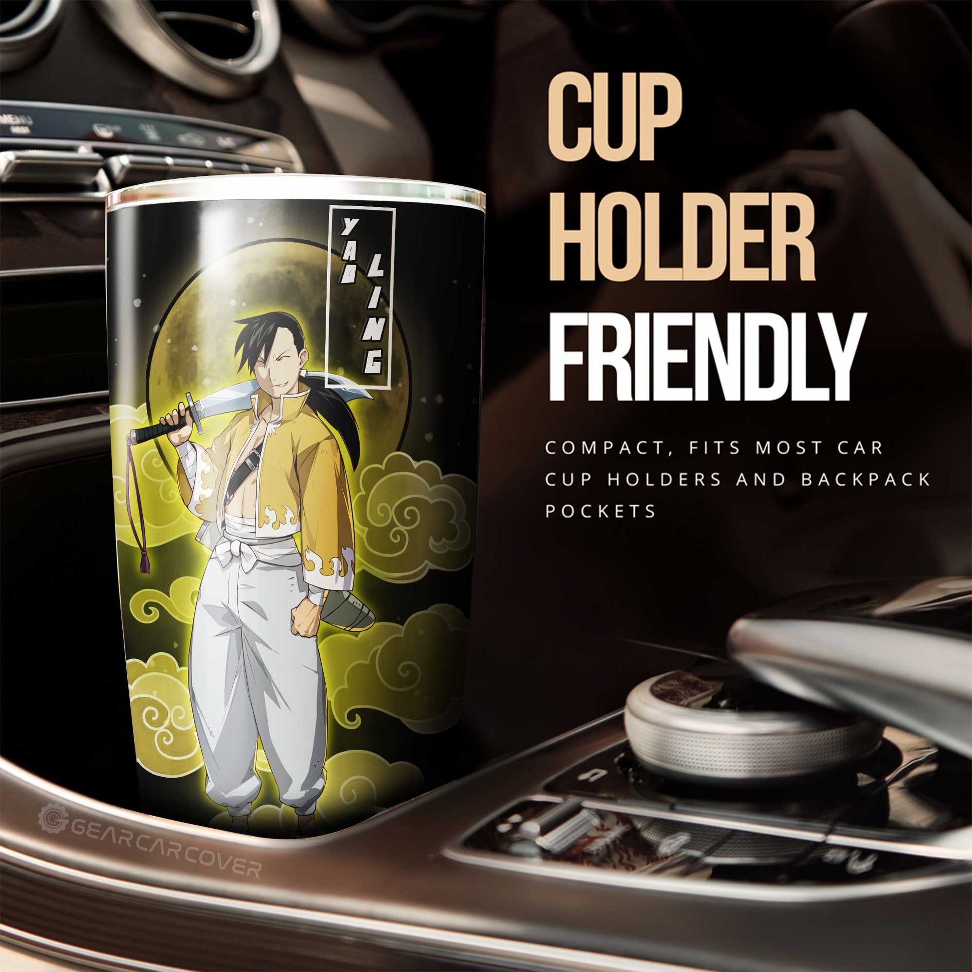 Greed And Ling Yao Tumbler Cup Custom Anime Fullmetal Alchemist Car Interior Accessories - Gearcarcover - 3