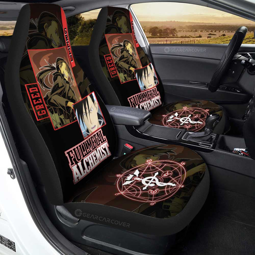 Greed Car Seat Covers Custom Fullmetal Alchemist Anime - Gearcarcover - 1