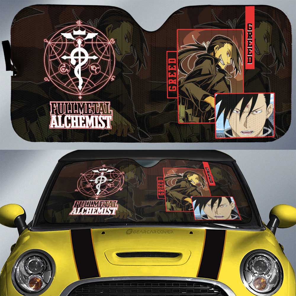 Greed Car Sunshade Custom Fullmetal Alchemist Anime - Gearcarcover - 1