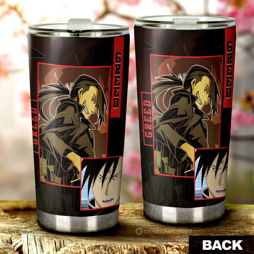 Greed Tumbler Cup Custom Fullmetal Alchemist Anime - Gearcarcover - 3