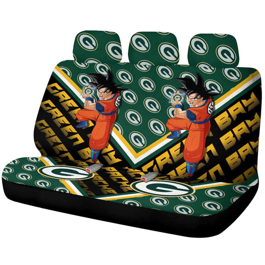 Green Bay Packers Car Back Seat Covers Custom Car Accessories For Fans - Gearcarcover - 2