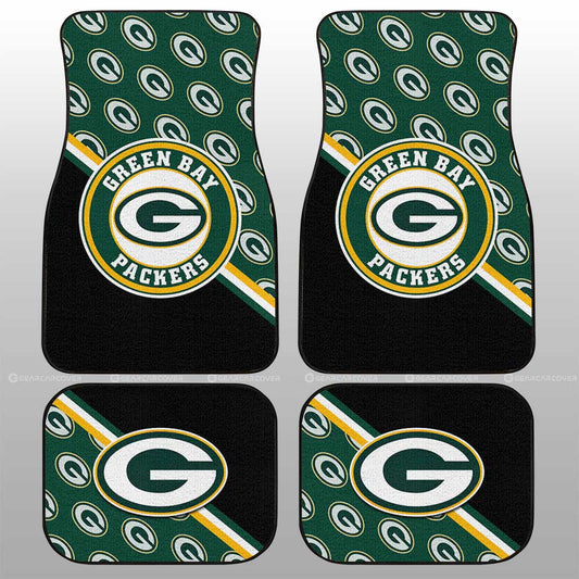 Green Bay Packers Car Floor Mats Custom Car Accessories For Fans - Gearcarcover - 1