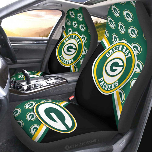 Green Bay Packers Car Seat Covers Custom Car Accessories For Fans - Gearcarcover - 2