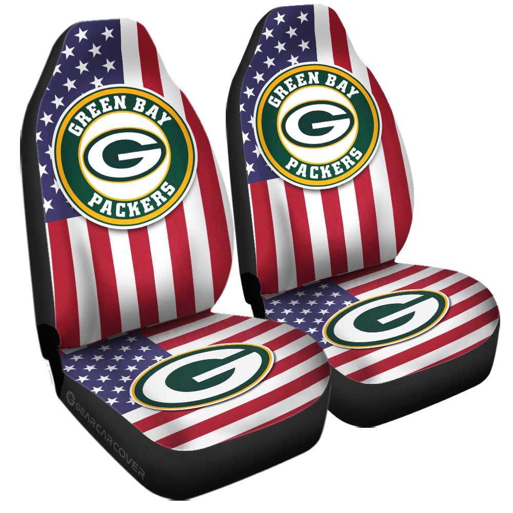 Green Bay Packers Car Seat Covers Custom Car Decor Accessories - Gearcarcover - 3