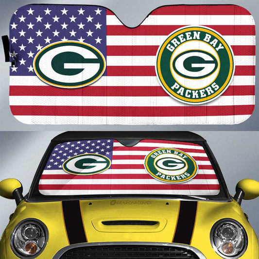 Green Bay Packers Car Sunshade Custom Car Decor Accessories - Gearcarcover - 1