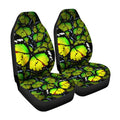 Green Butterfly Car Seat Covers Custom Pattern Car Accessories - Gearcarcover - 3