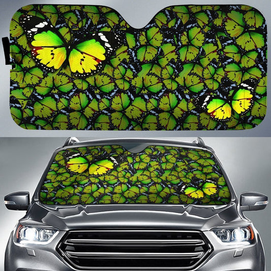 Green Butterfly Car Sunshade Green Car Accessories - Gearcarcover - 1