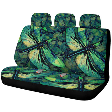 Green Dragonfly Car Back Seat Covers Custom Animal Car Accessories - Gearcarcover - 1