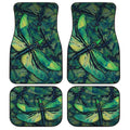 Green Dragonfly Car Floor Mats Custom Car Accessories Gift Idea - Gearcarcover - 1