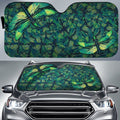 Green Dragonfly Car Sunshade Custom Green Car Accessories - Gearcarcover - 1