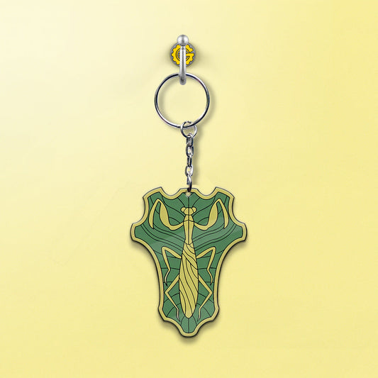 Green Mantis Keychain Custom Black Clover Anime Car Accessories - Gearcarcover - 2