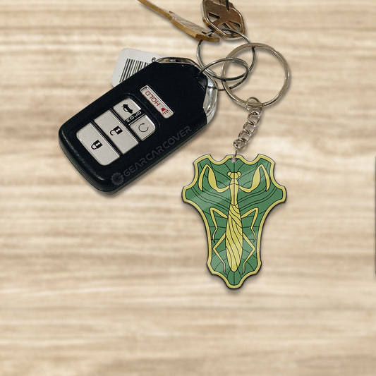 Green Mantis Keychain Custom Black Clover Anime Car Accessories - Gearcarcover - 1