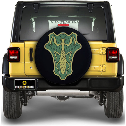 Green Mantis Spare Tire Covers Custom Black Clover Anime Car Accessories - Gearcarcover - 1