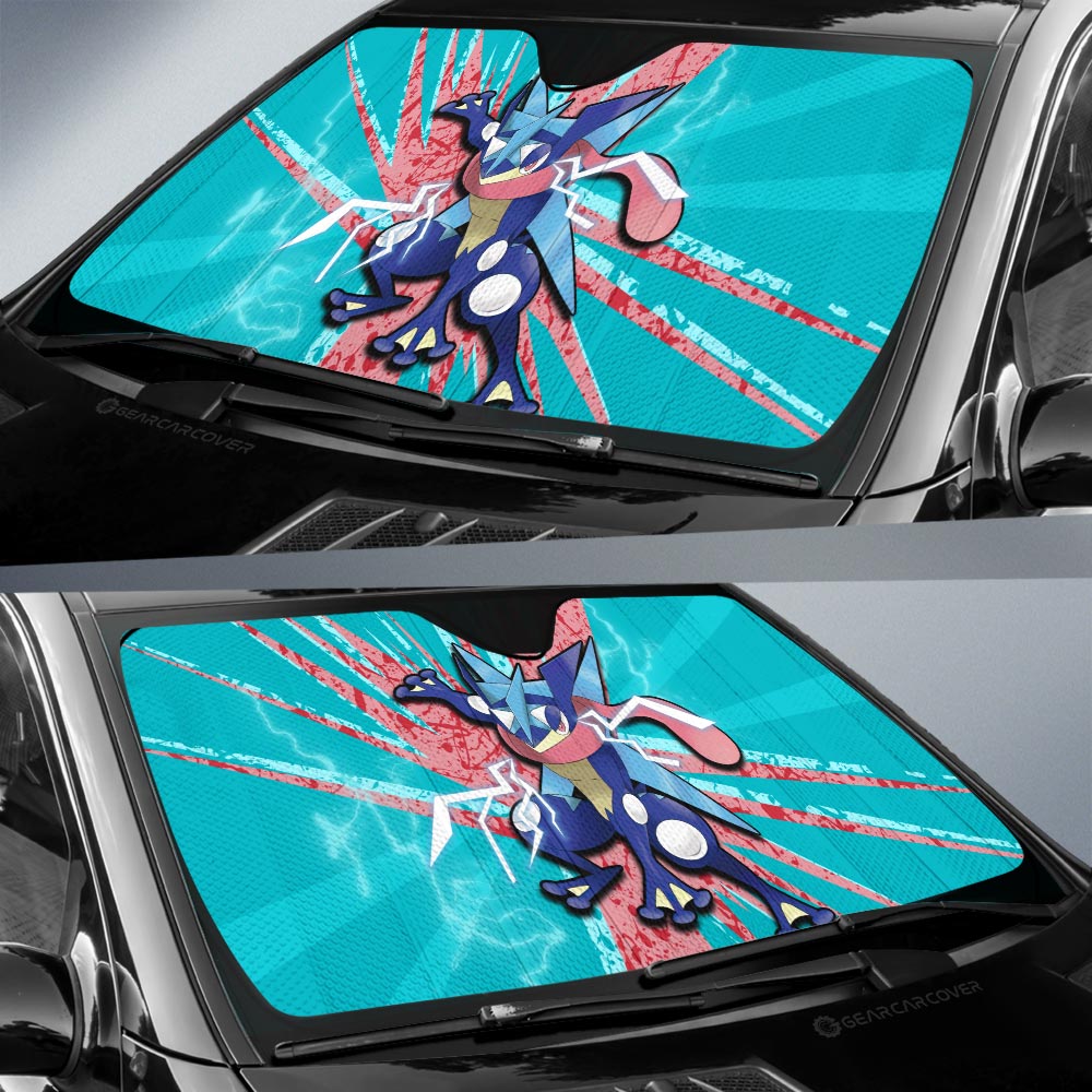 Greninja Car Sunshade Custom Car Interior Accessories - Gearcarcover - 3