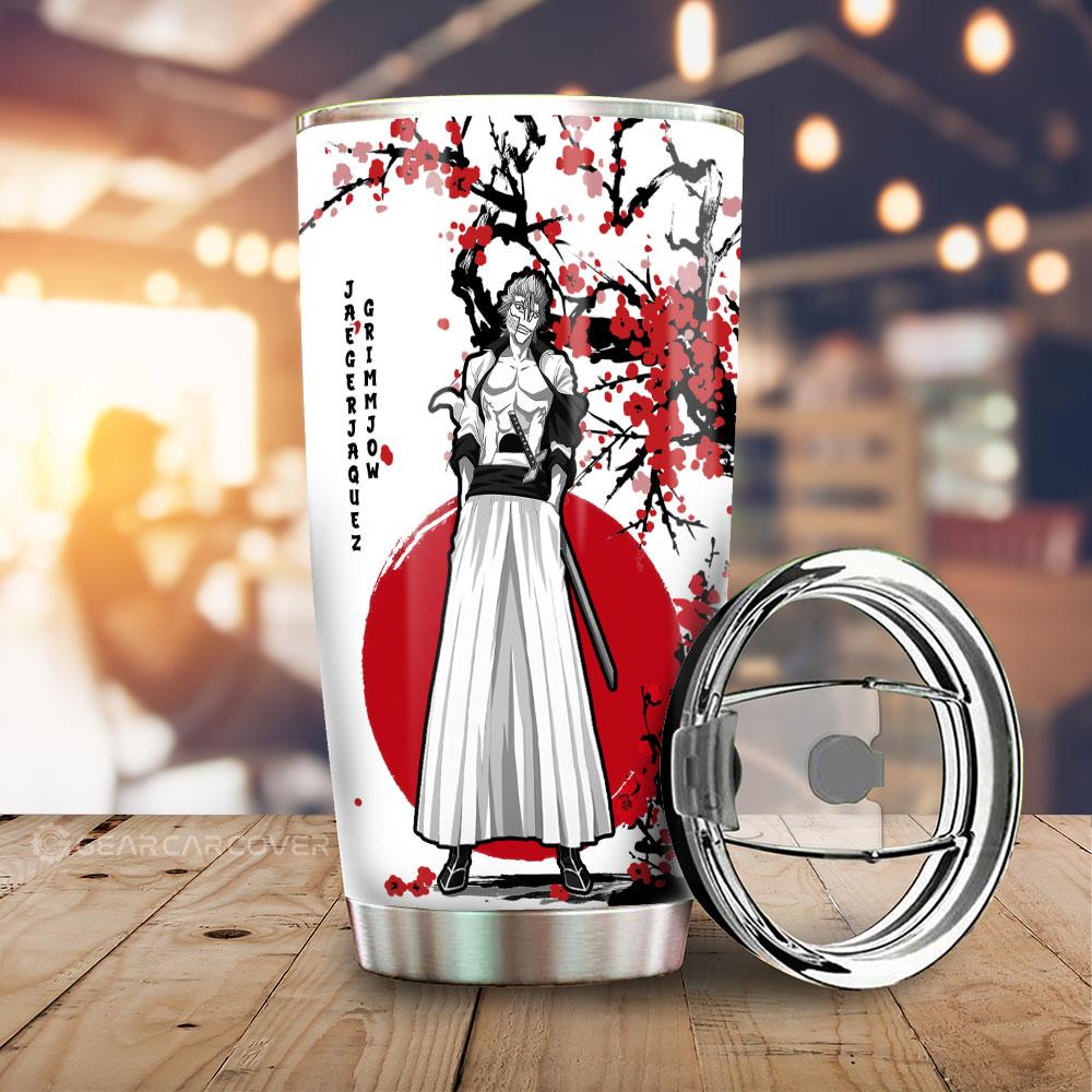 Grimmjow Jaegerjaquez Tumbler Cup Custom Japan Style Anime Bleach Car Interior Accessories - Gearcarcover - 1