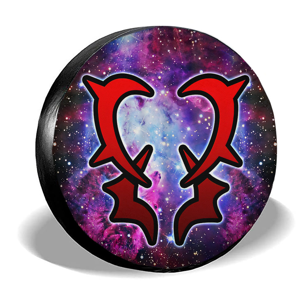 Grimoire Heart Symbol Spare Tire Cover Custom Fairy Tail Anime Galaxy Style - Gearcarcover - 3