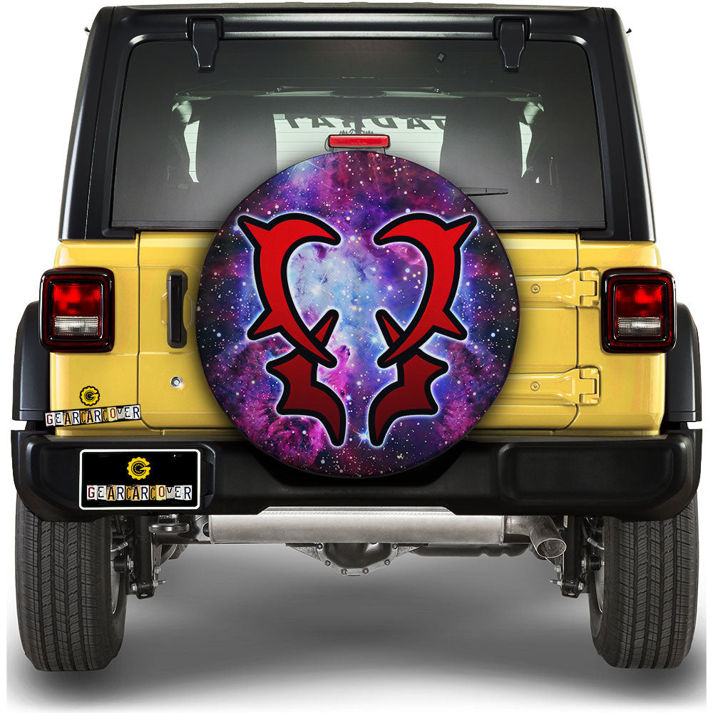 Grimoire Heart Symbol Spare Tire Cover Custom Fairy Tail Anime Galaxy Style - Gearcarcover - 1