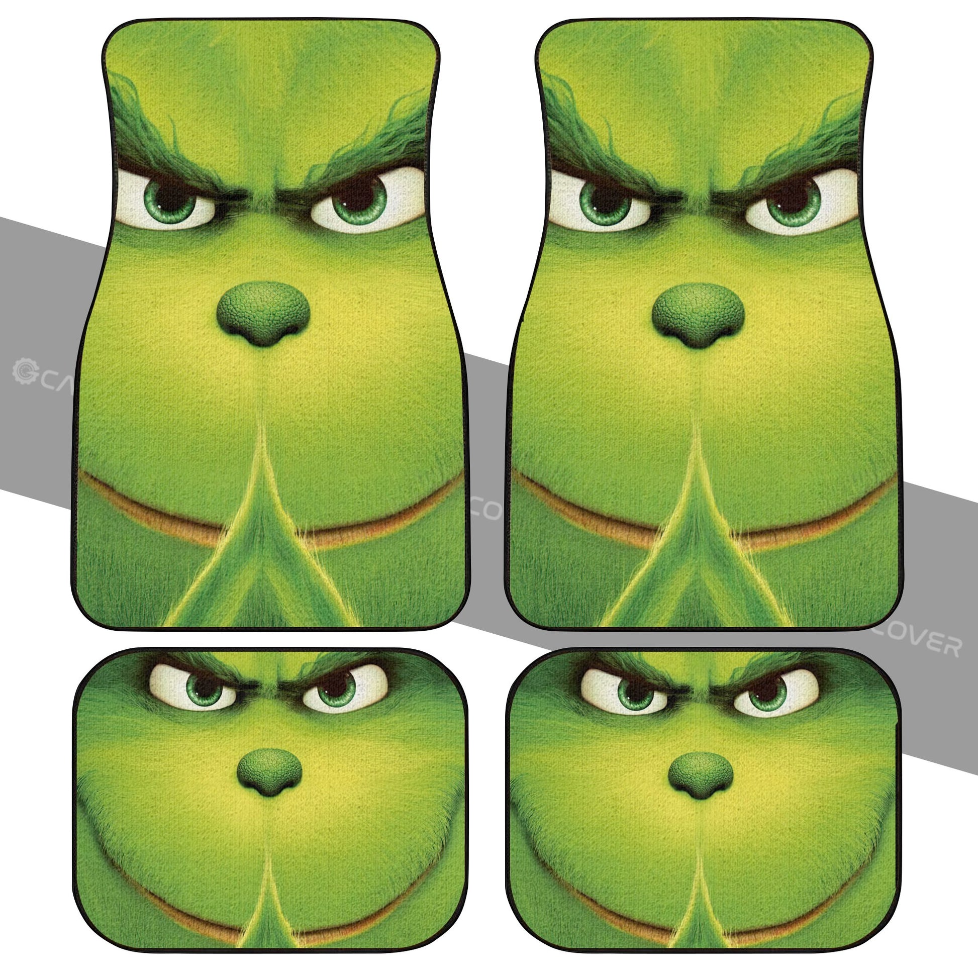 Grinch Car Floor Mats Custom Car Interior Accessories Christmas Decorations - Gearcarcover - 2