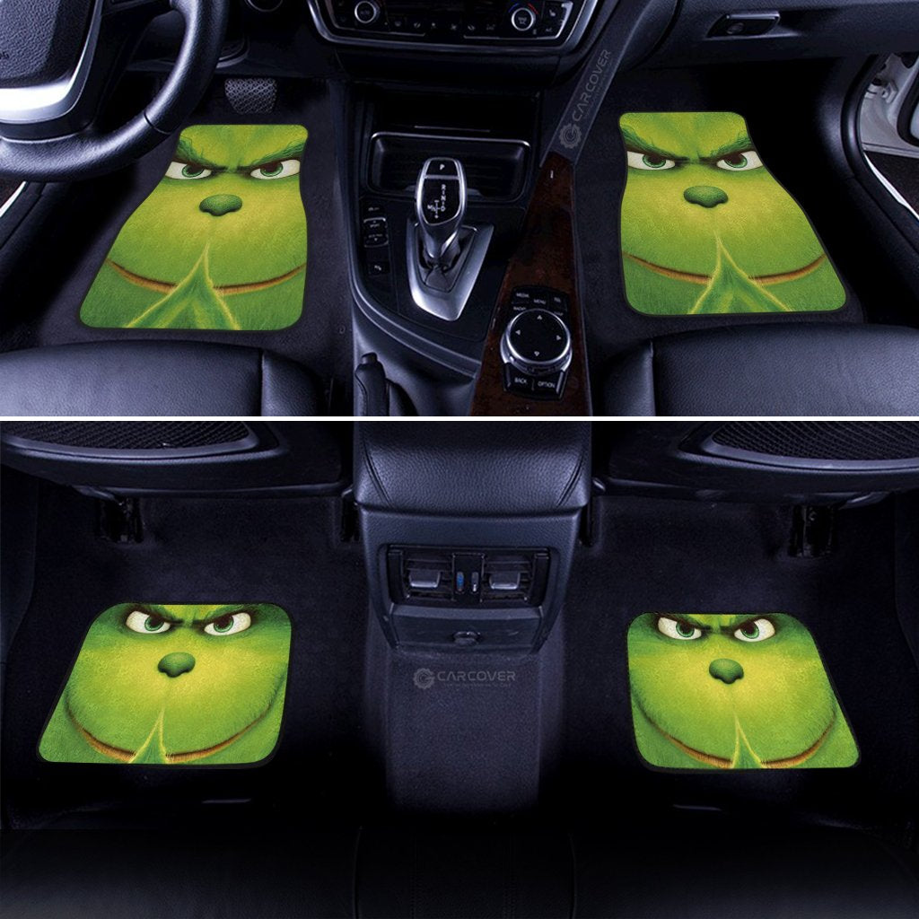 Grinch Car Floor Mats Custom Car Interior Accessories Christmas Decorations - Gearcarcover - 3