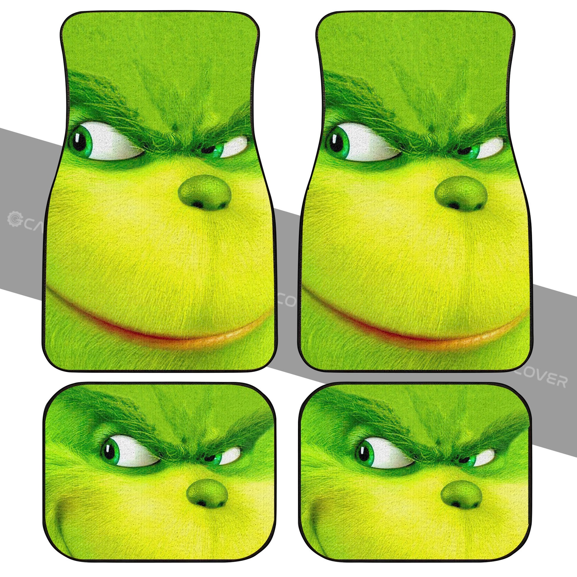 Grinch Car Floor Mats Custom Christmas Car Interior Accessories - Gearcarcover - 2