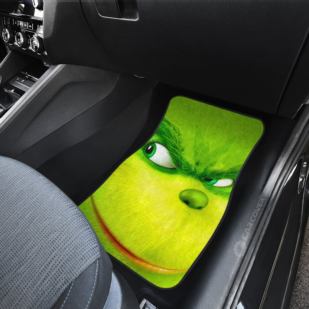 Grinch Car Floor Mats Custom Christmas Car Interior Accessories - Gearcarcover - 4