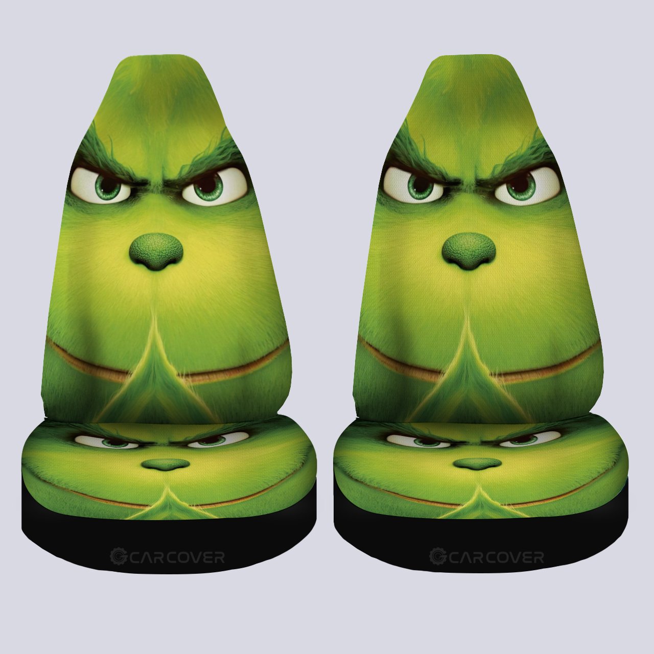 Grinch Car Seat Covers Custom Car Interior Accessories Christmas Decorations - Gearcarcover - 4