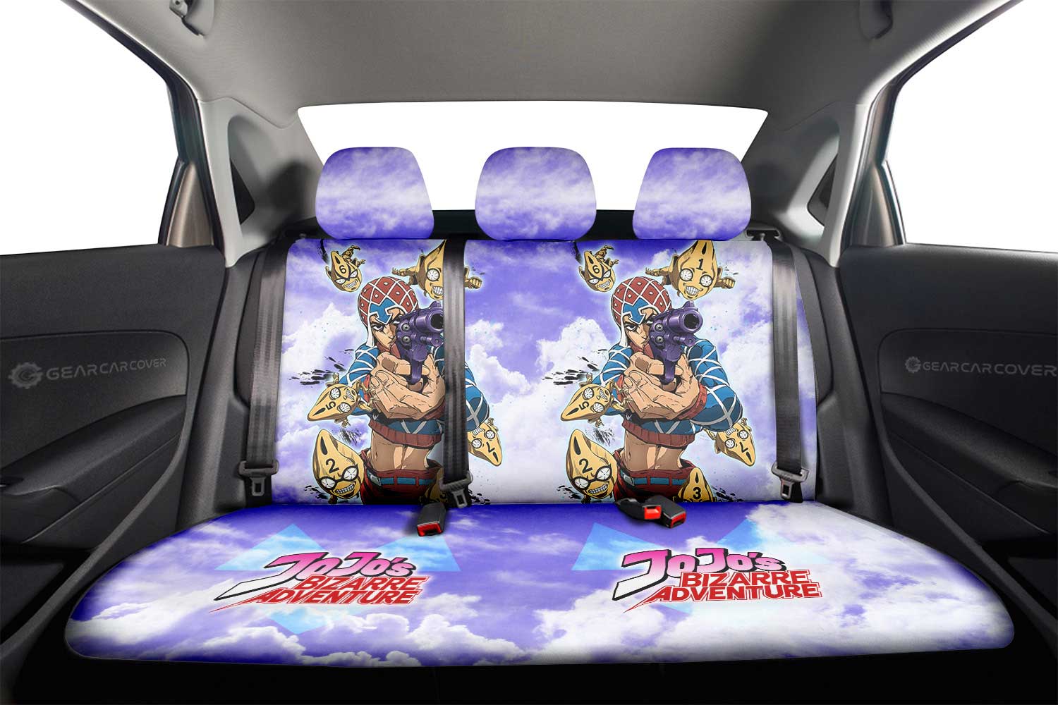Guido Mista Car Back Seat Cover Custom Jojo's Bizarre Adventures Anime - Gearcarcover - 2