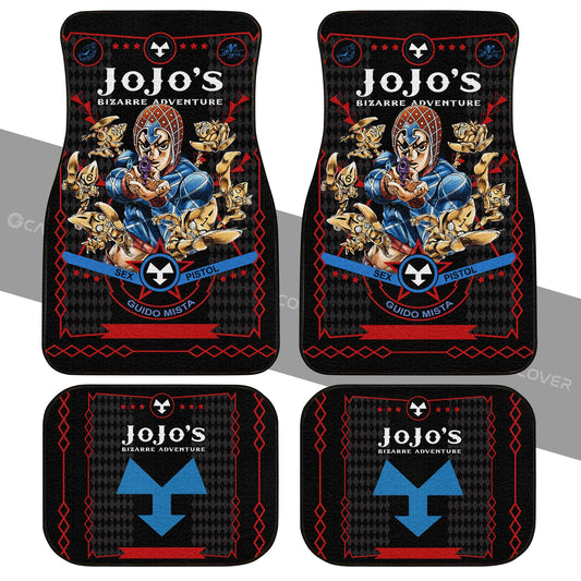 Guido Mista Car Floor Mats Custom Anime JoJo's Bizarre Adventure Car Accessories - Gearcarcover - 2