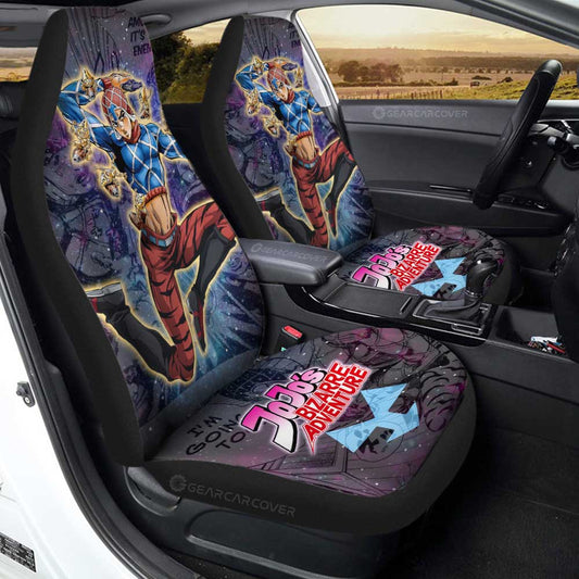 Guido Mista Car Seat Covers Custom Galaxy Style JJBA Anime Car Accessories - Gearcarcover - 1