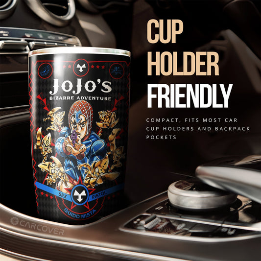 Guido Mista Tumbler Cup Custom Anime JoJo's Bizarre Adventure Car Accessories - Gearcarcover - 2