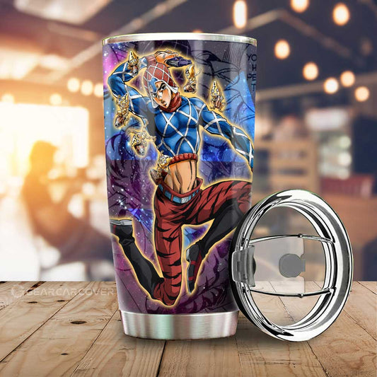 Guido Mista Tumbler Cup Custom JJBA Anime Car Accessories Galaxy Style - Gearcarcover - 1