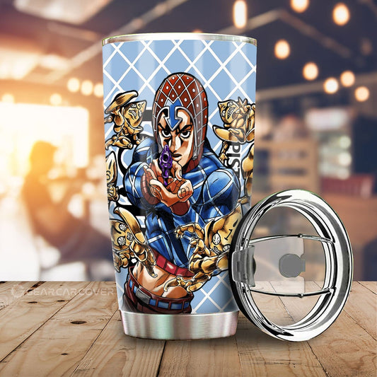 Guido Mista Tumbler Cup Custom JoJo's Bizarre Adventure Anime Car Accessories - Gearcarcover - 2