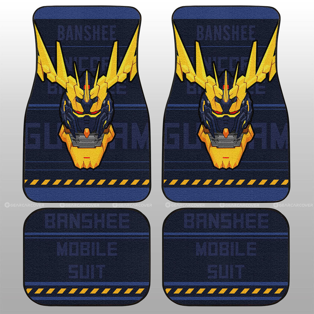 Gundam Unicorn Banshee Car Floor Mats Custom Gundam Anime Car Accessories - Gearcarcover - 1