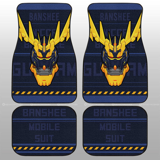 Gundam Unicorn Banshee Car Floor Mats Custom Gundam Anime Car Accessories - Gearcarcover - 1