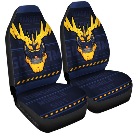 Gundam Unicorn Banshee Car Seat Covers Custom Gundam Anime Car Accessories - Gearcarcover - 2