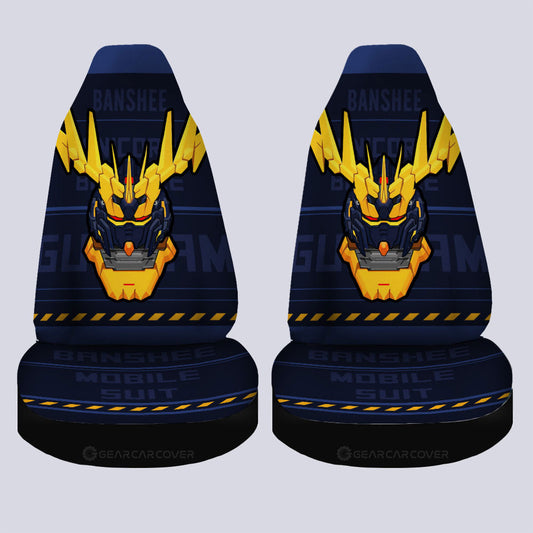 Gundam Unicorn Banshee Car Seat Covers Custom Gundam Anime Car Accessories - Gearcarcover - 1