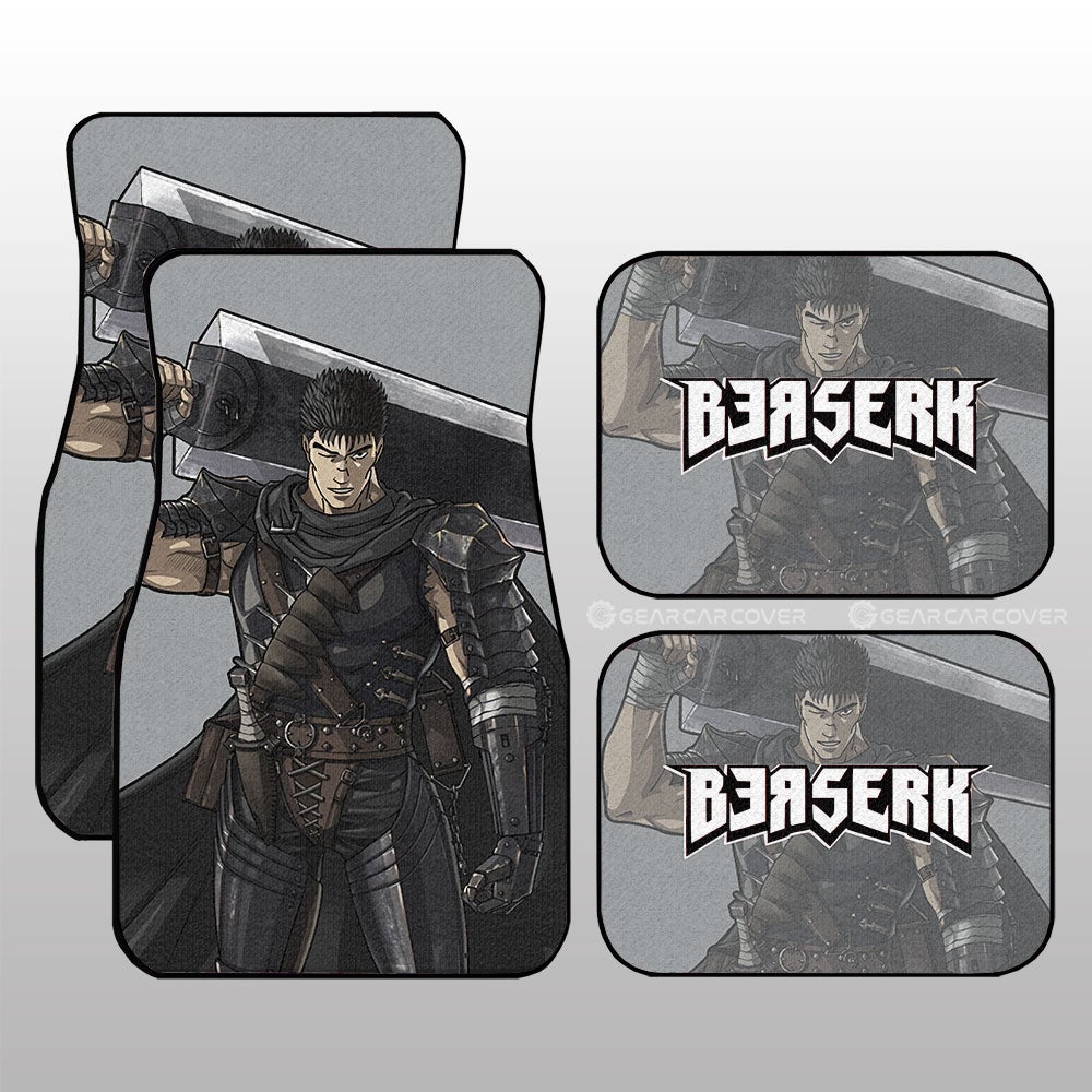 Guts Car Floor Mats Custom Main Hero Berserk Anime Car Accessories - Gearcarcover - 1