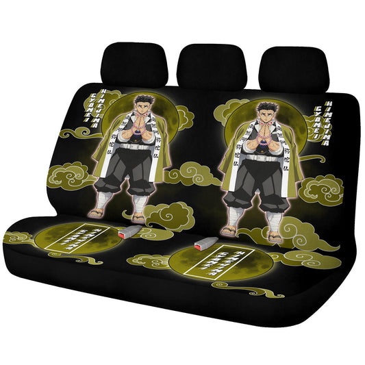 Gyomei Himejima Car Back Seat Covers Custom Demon Slayer For Anime Fans - Gearcarcover - 1