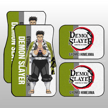 Gyomei Himejima Car Floor Mats Custom Demon Slayer Car Accessories For Anime Fans - Gearcarcover - 1