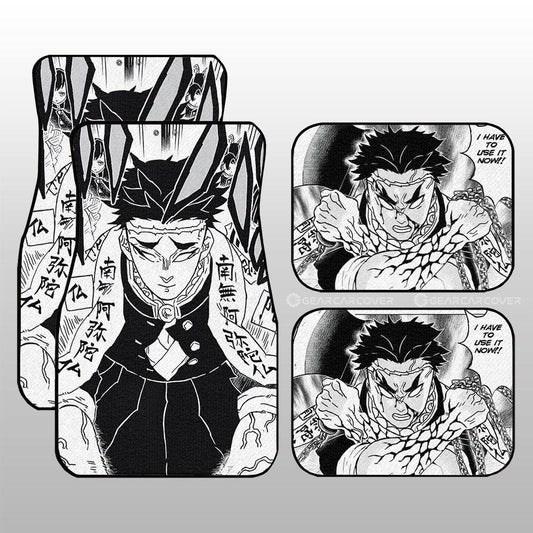 Gyomei Himejima Car Floor Mats Custom Kimetsu No Yaiba Manga Car Accessories - Gearcarcover - 1