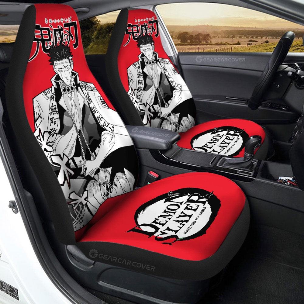 Gyomei Himejima Car Seat Covers Custom Demon Slayer Anime Car Accessories Manga Style For Fans - Gearcarcover - 1
