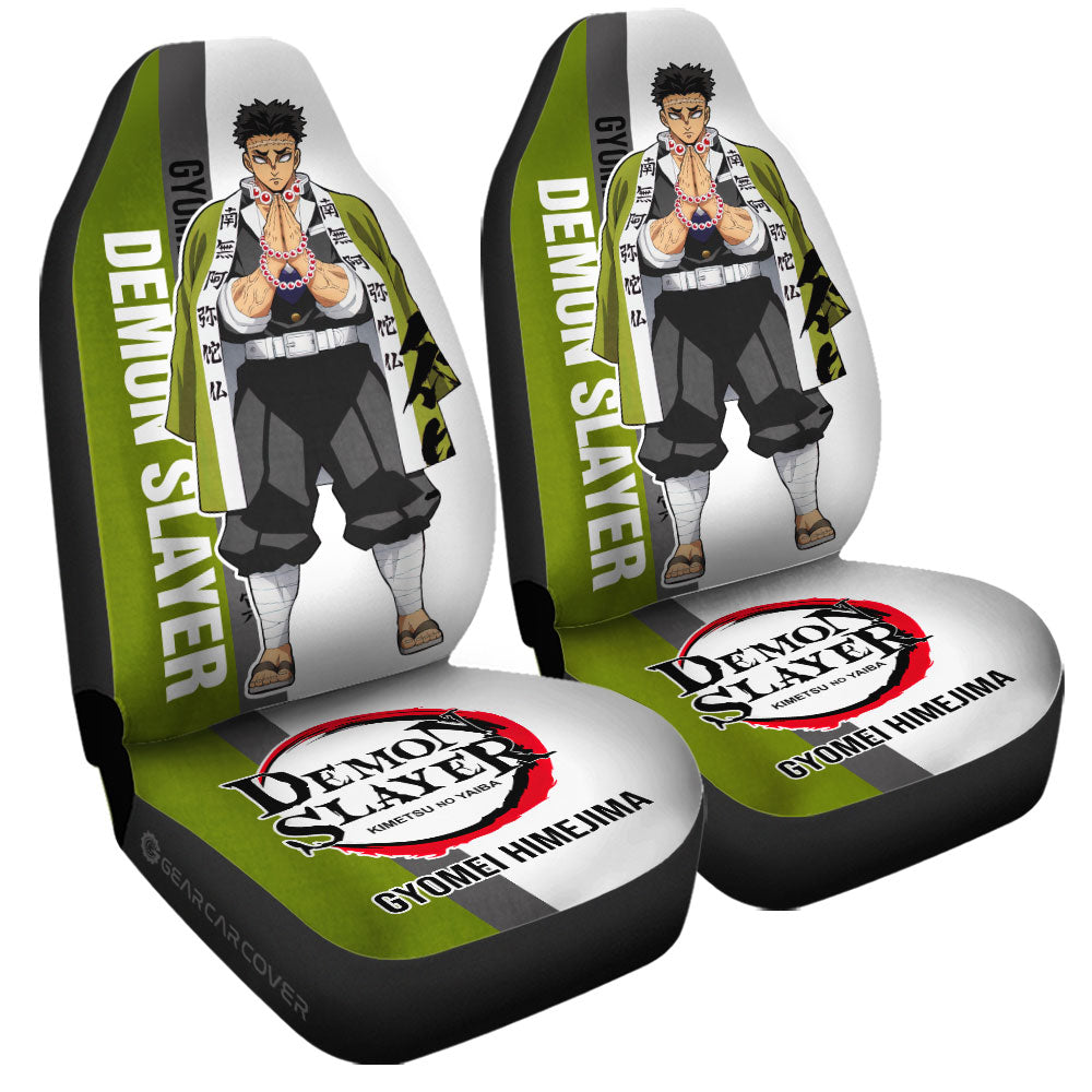 Gyomei Himejima Car Seat Covers Custom Demon Slayer Car Accessories For Anime Fans - Gearcarcover - 3