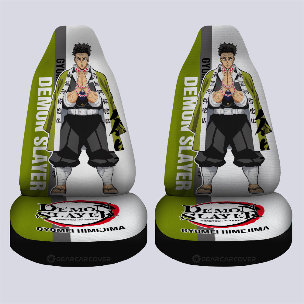 Gyomei Himejima Car Seat Covers Custom Demon Slayer Car Accessories For Anime Fans - Gearcarcover - 4