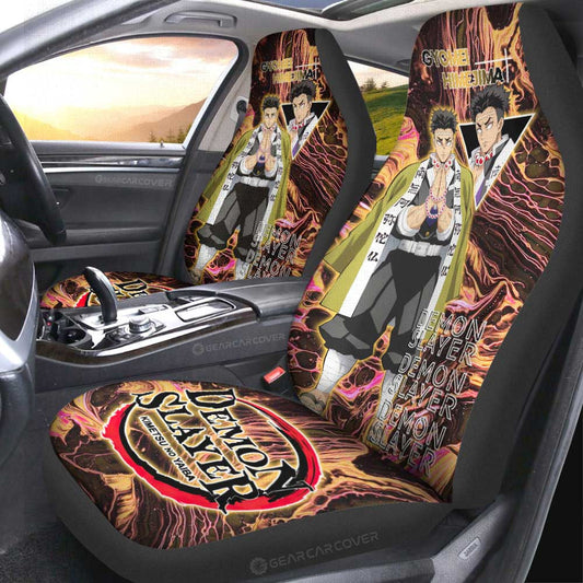 Gyomei Himejima Car Seat Covers Custom Demon Slayer Car Accessories For Fans - Gearcarcover - 2