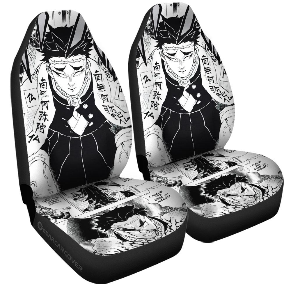Gyomei Himejima Car Seat Covers Custom Kimetsu No Yaiba Manga Car Accessories - Gearcarcover - 3