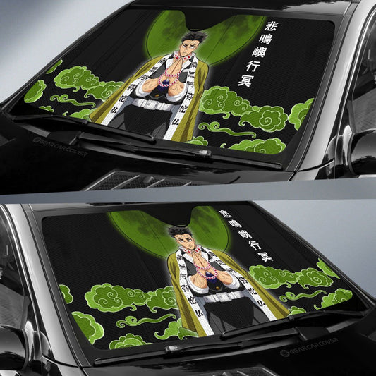Gyomei Himejima Car Sunshade Custom Demon Slayer Anime Car Accessories - Gearcarcover - 2
