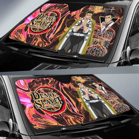 Gyomei Himejima Car Sunshade Custom Demon Slayer Anime Car Accessories - Gearcarcover - 2