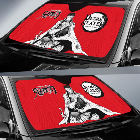 Gyomei Himejima Car Sunshade Custom Demon Slayer Anime Car Accessories Manga Style For Fans - Gearcarcover - 2