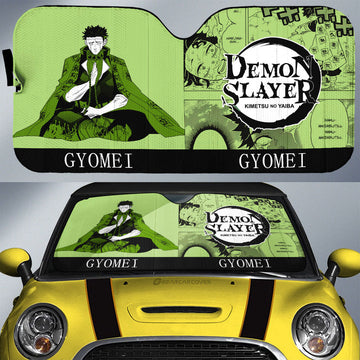 Gyomei Himejima Car Sunshade Custom Demon Slayer Car Accessories Manga Style - Gearcarcover - 1