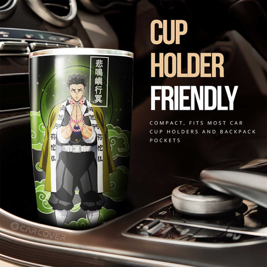 Gyomei Himejima Tumbler Cup Custom Anime Demon Slayer Car Interior Accessories - Gearcarcover - 2